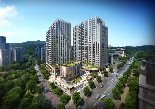 힐스테이트 과천 중앙 메인조감도. <현대건설 제공>
